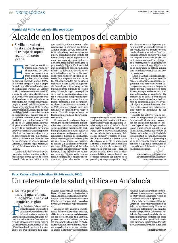 ABC SEVILLA 15-04-2020 página 66