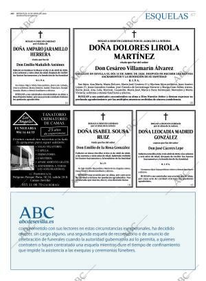 ABC SEVILLA 15-04-2020 página 67