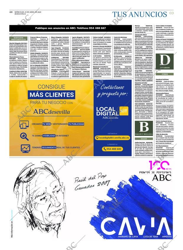 ABC SEVILLA 15-04-2020 página 69