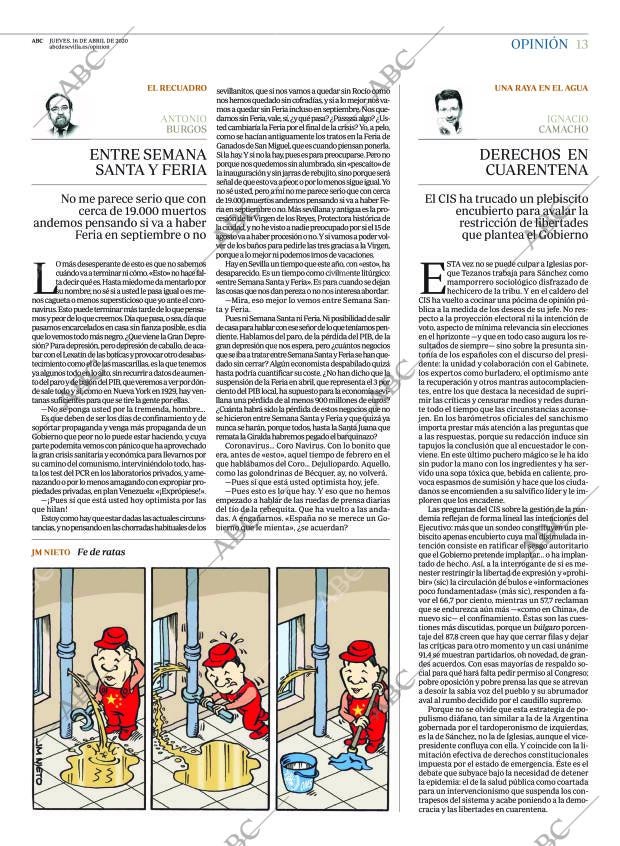 ABC SEVILLA 16-04-2020 página 13