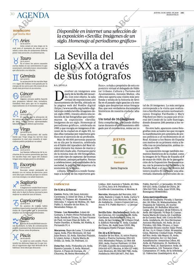 ABC SEVILLA 16-04-2020 página 30