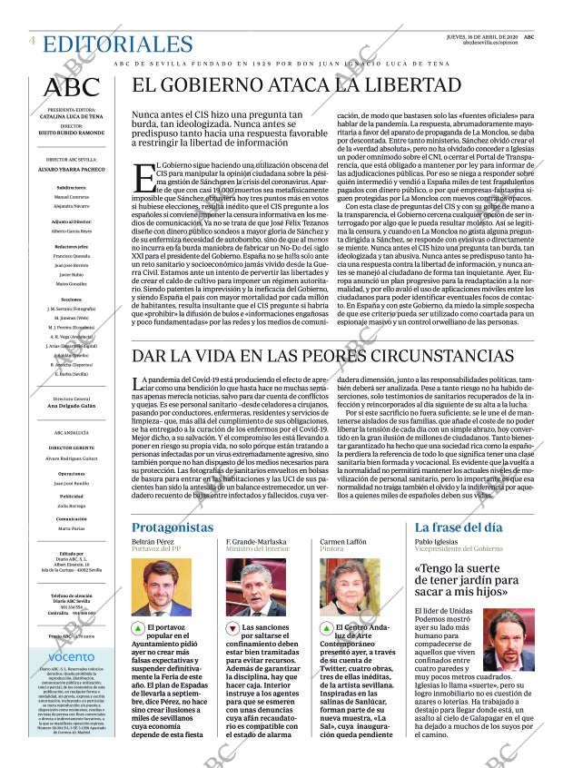 ABC SEVILLA 16-04-2020 página 4
