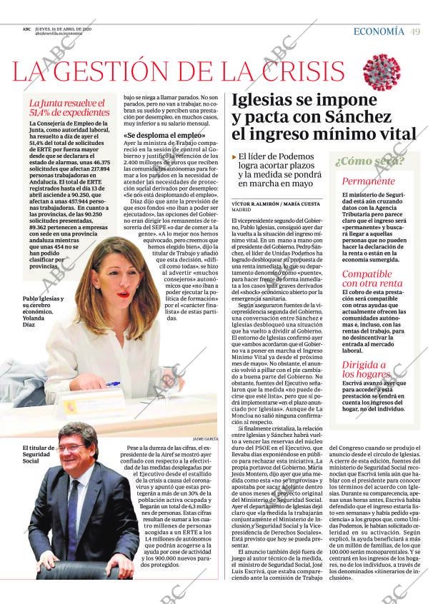 ABC SEVILLA 16-04-2020 página 49