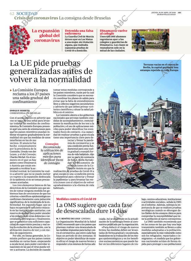 ABC SEVILLA 16-04-2020 página 62