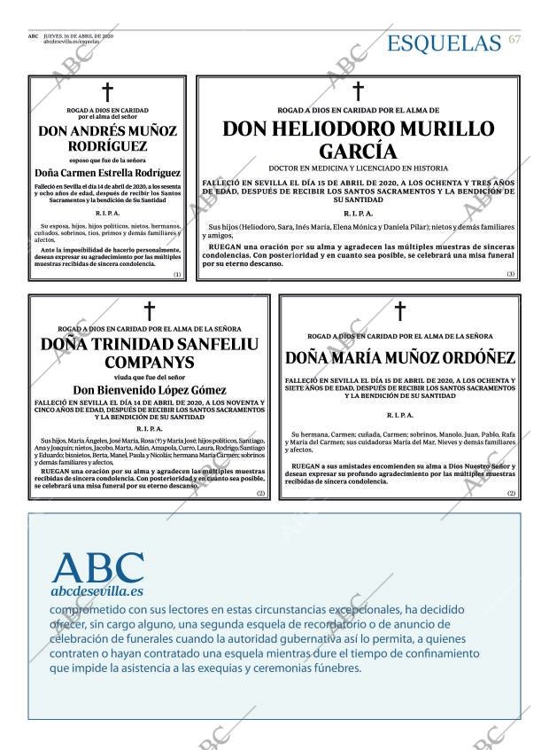 ABC SEVILLA 16-04-2020 página 67