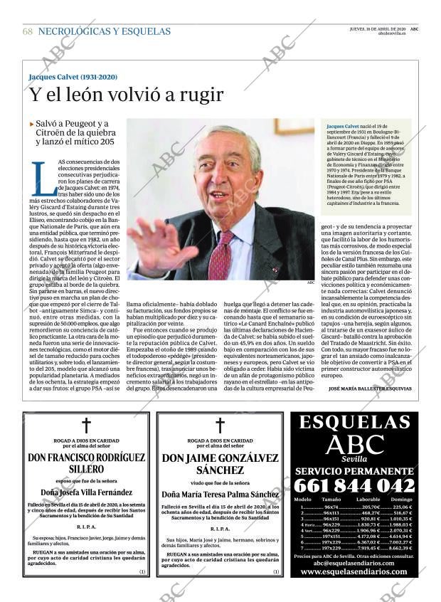ABC SEVILLA 16-04-2020 página 68