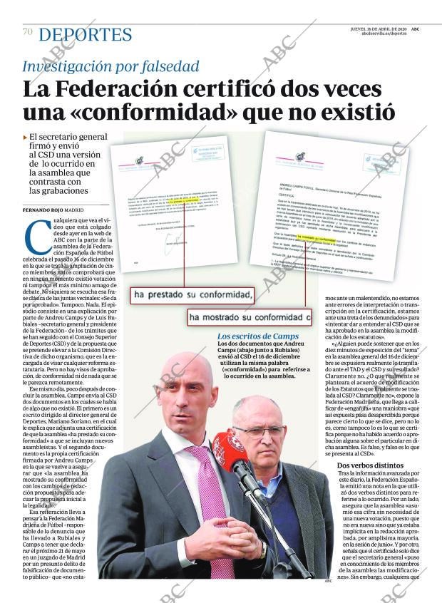 ABC SEVILLA 16-04-2020 página 70
