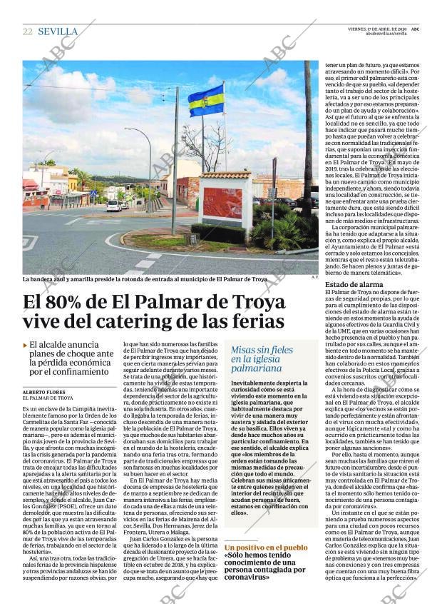 ABC SEVILLA 17-04-2020 página 22