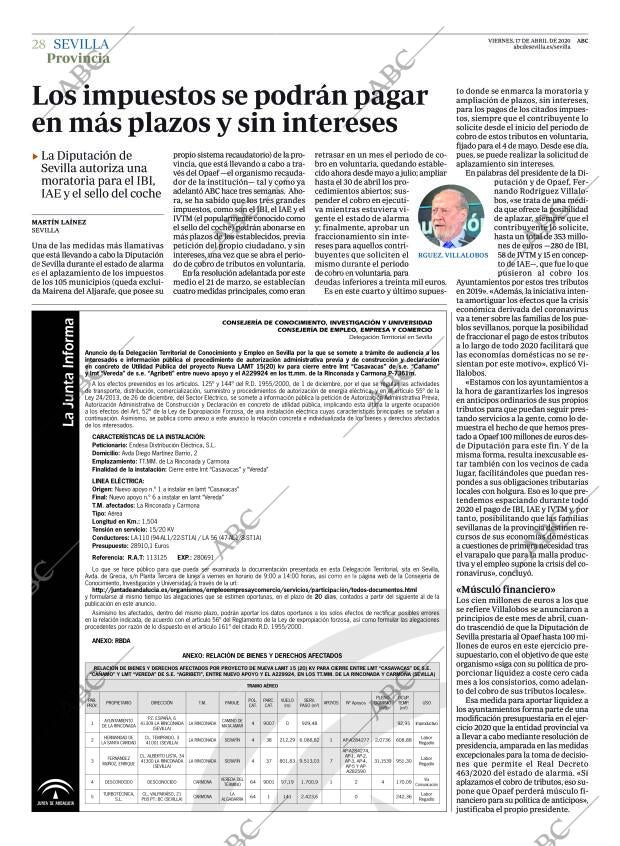 ABC SEVILLA 17-04-2020 página 28