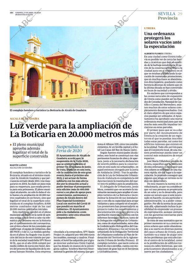 ABC SEVILLA 17-04-2020 página 29