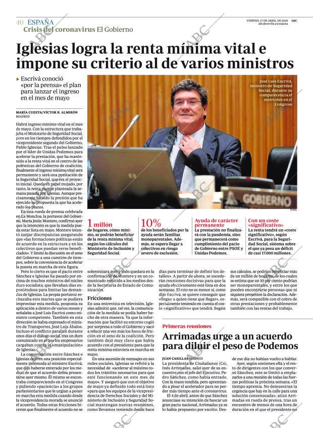 ABC SEVILLA 17-04-2020 página 40