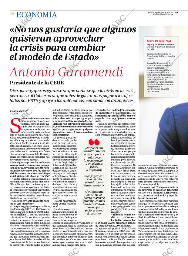 ABC SEVILLA 17-04-2020 página 46