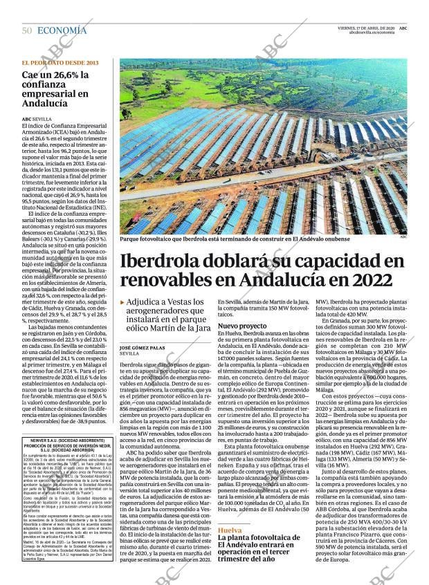 ABC SEVILLA 17-04-2020 página 50