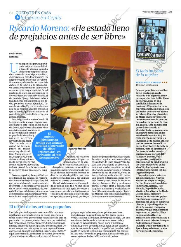 ABC SEVILLA 17-04-2020 página 64