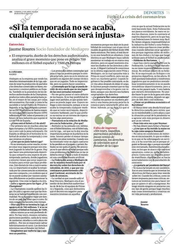 ABC SEVILLA 17-04-2020 página 71