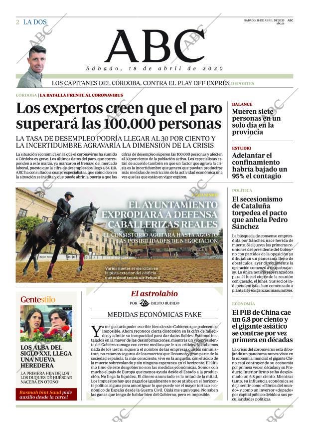 ABC CORDOBA 18-04-2020 página 2