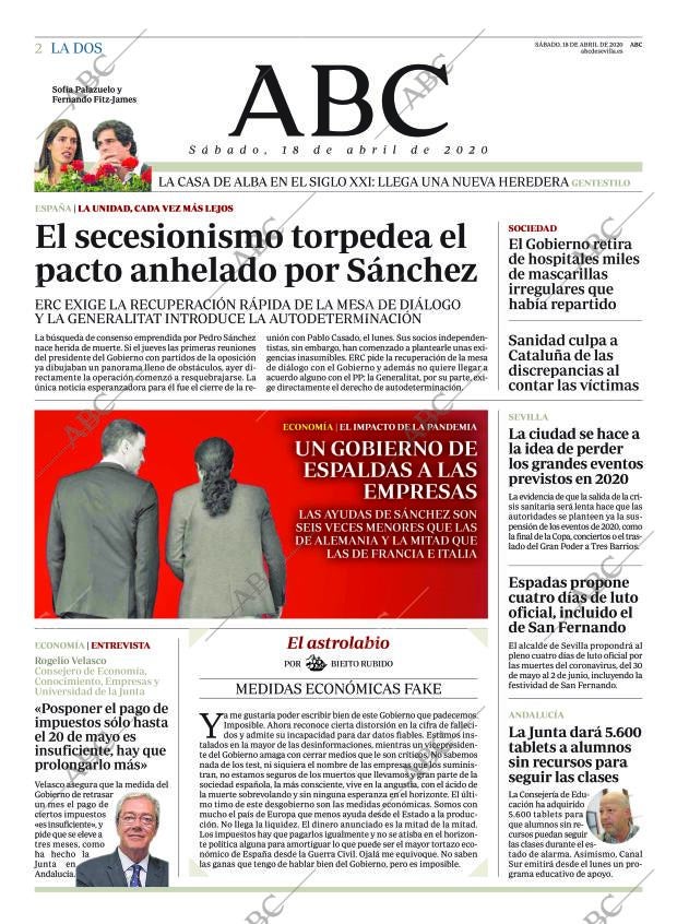ABC SEVILLA 18-04-2020 página 2