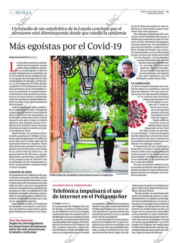 ABC SEVILLA 18-04-2020 página 22