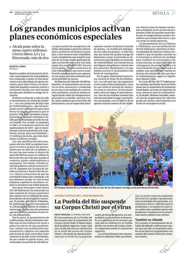 ABC SEVILLA 18-04-2020 página 27