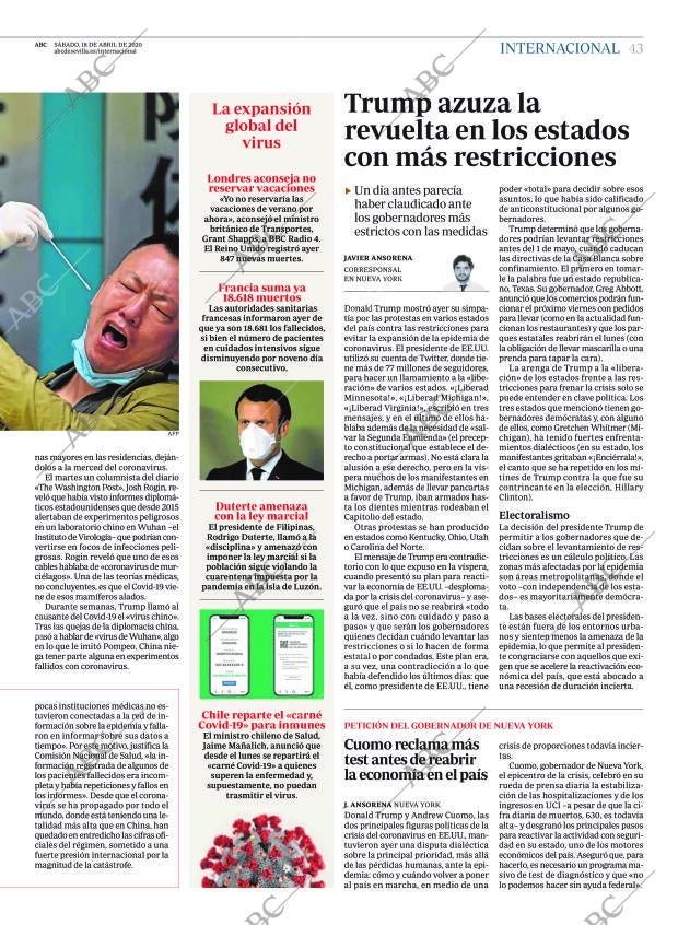 ABC SEVILLA 18-04-2020 página 43