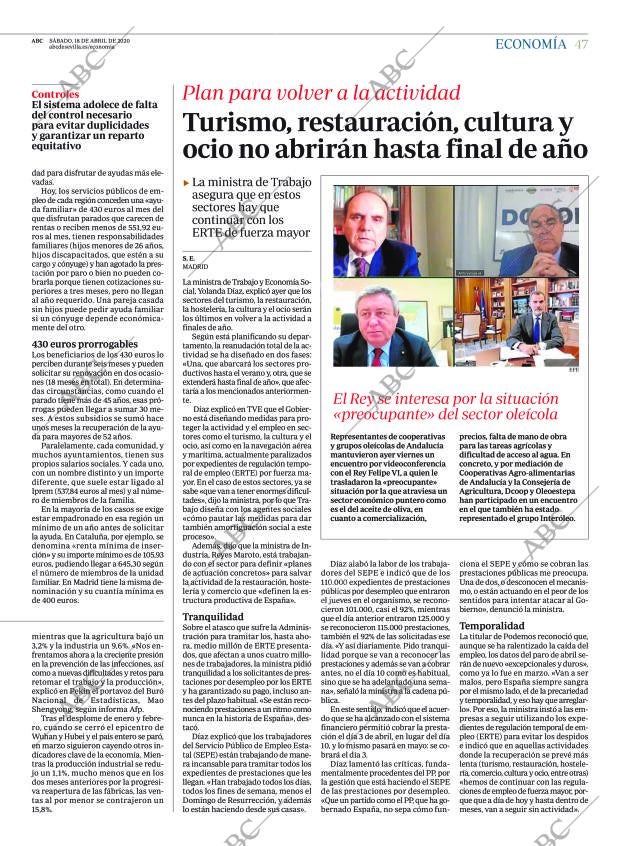 ABC SEVILLA 18-04-2020 página 47