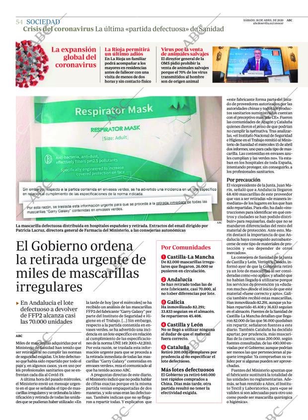 ABC SEVILLA 18-04-2020 página 54