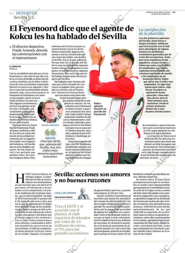 ABC SEVILLA 18-04-2020 página 64