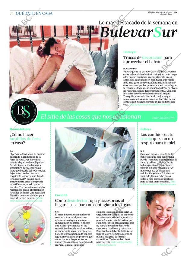 ABC SEVILLA 18-04-2020 página 74
