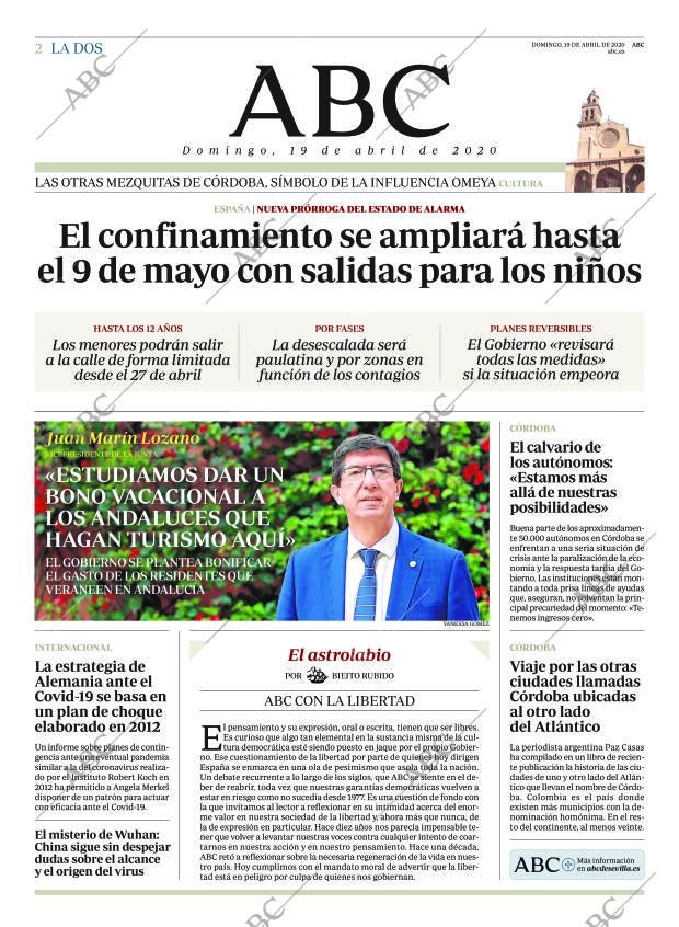 ABC CORDOBA 19-04-2020 página 2