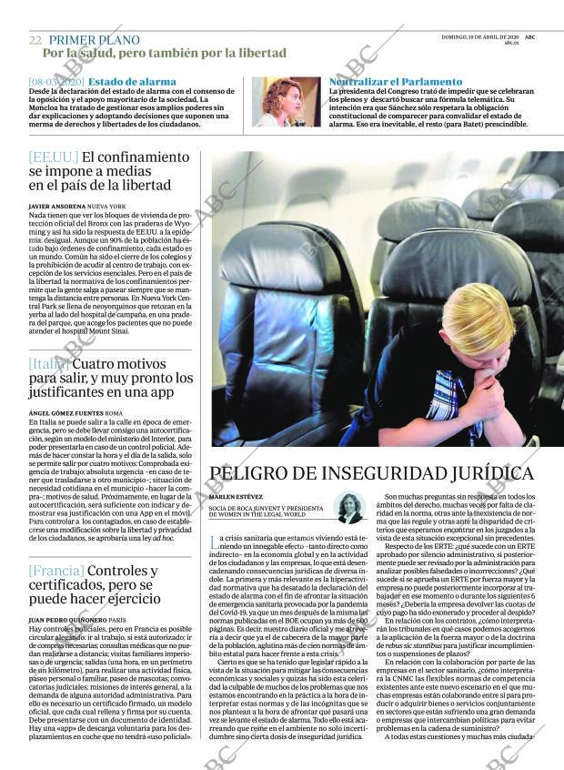 ABC CORDOBA 19-04-2020 página 22