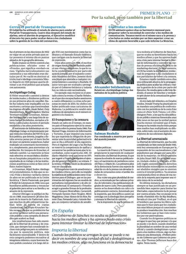 ABC CORDOBA 19-04-2020 página 27