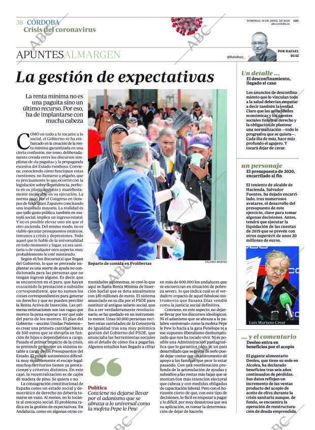 ABC CORDOBA 19-04-2020 página 38