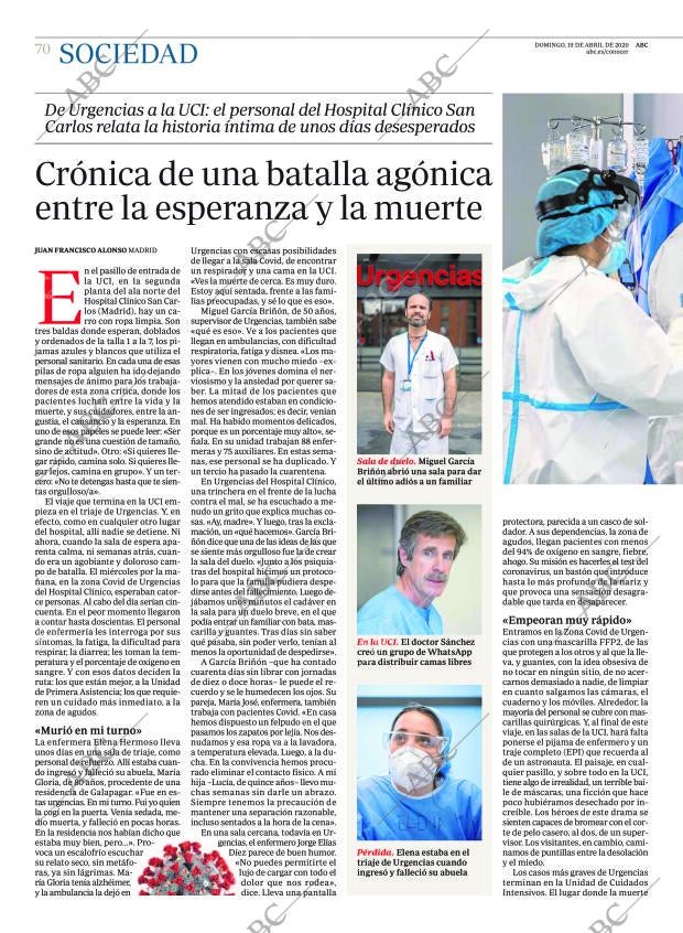 ABC CORDOBA 19-04-2020 página 70