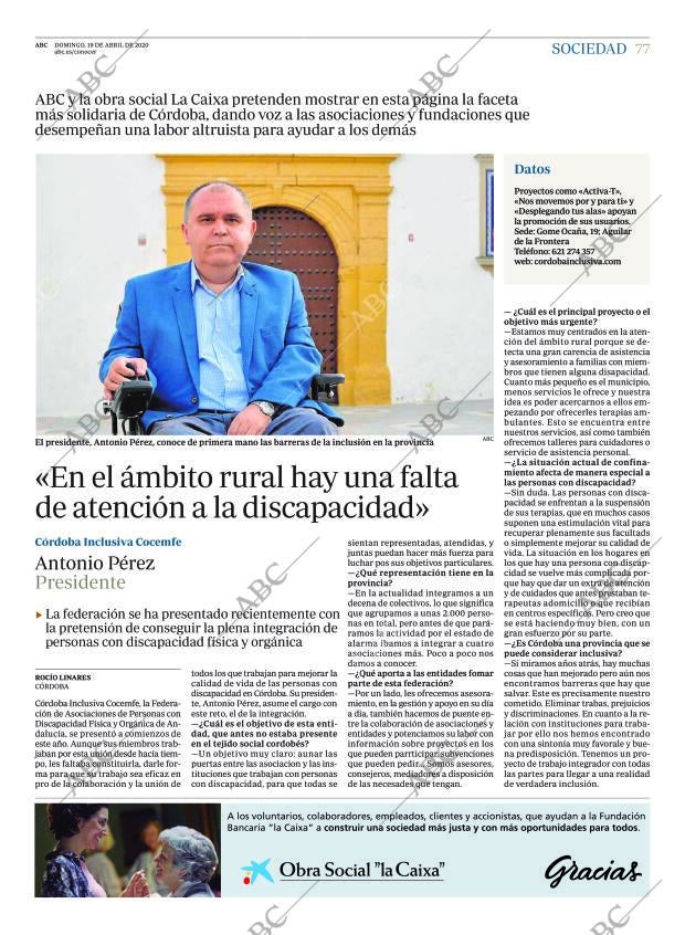 ABC CORDOBA 19-04-2020 página 77