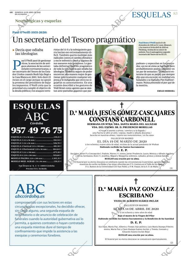 ABC CORDOBA 19-04-2020 página 83