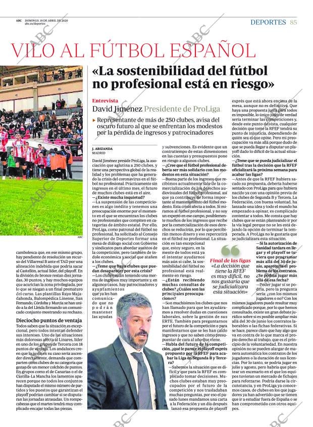ABC CORDOBA 19-04-2020 página 85