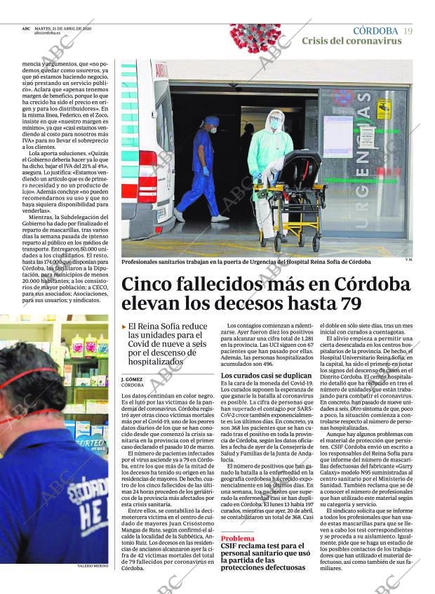 ABC CORDOBA 21-04-2020 página 19