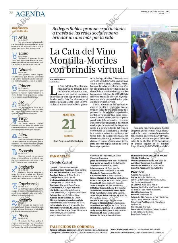 ABC CORDOBA 21-04-2020 página 28