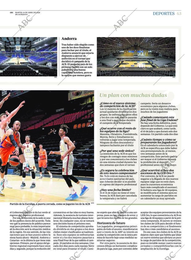 ABC CORDOBA 21-04-2020 página 63