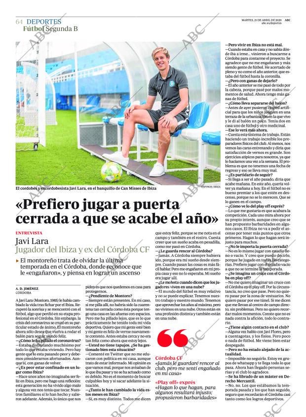 ABC CORDOBA 21-04-2020 página 64