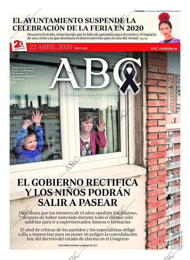 ABC CORDOBA 22-04-2020 página 1