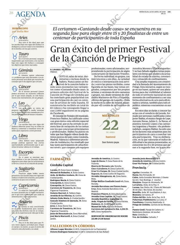 ABC CORDOBA 22-04-2020 página 28
