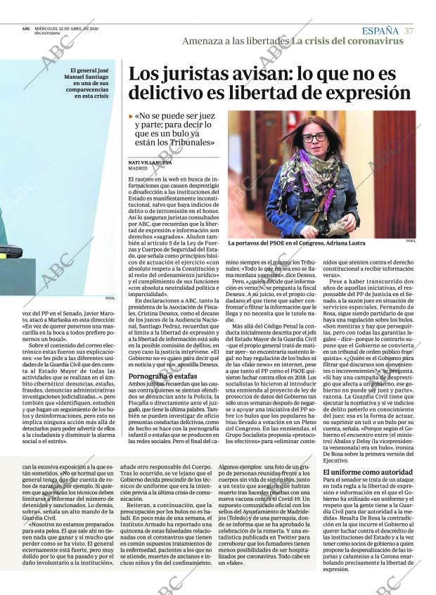 ABC CORDOBA 22-04-2020 página 37