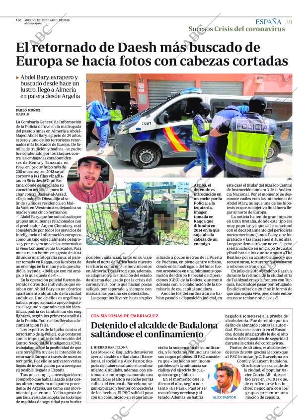 ABC CORDOBA 22-04-2020 página 39