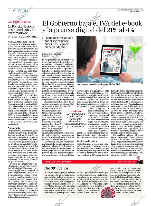 ABC CORDOBA 22-04-2020 página 60