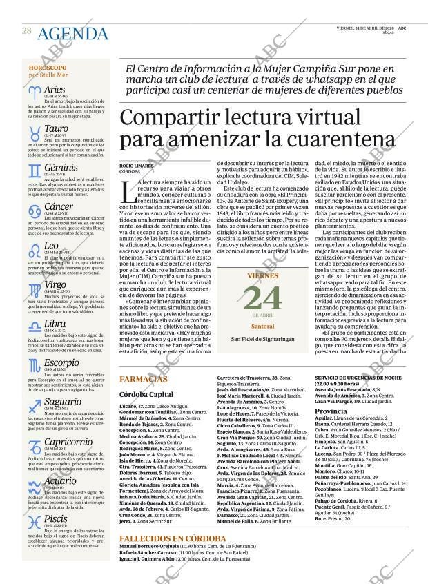 ABC CORDOBA 24-04-2020 página 28