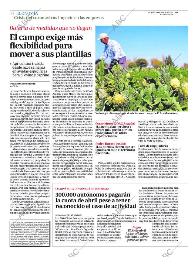 ABC CORDOBA 24-04-2020 página 44