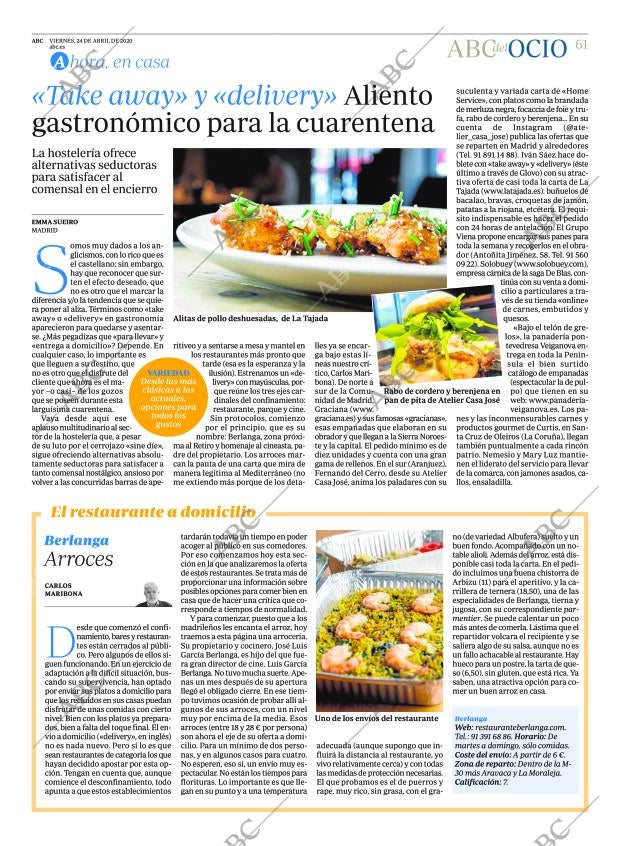 ABC CORDOBA 24-04-2020 página 61