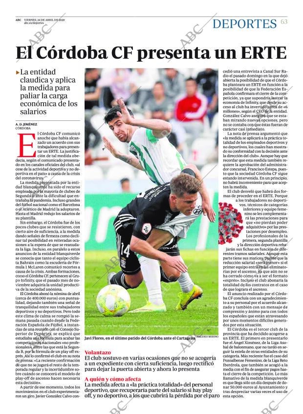 ABC CORDOBA 24-04-2020 página 63