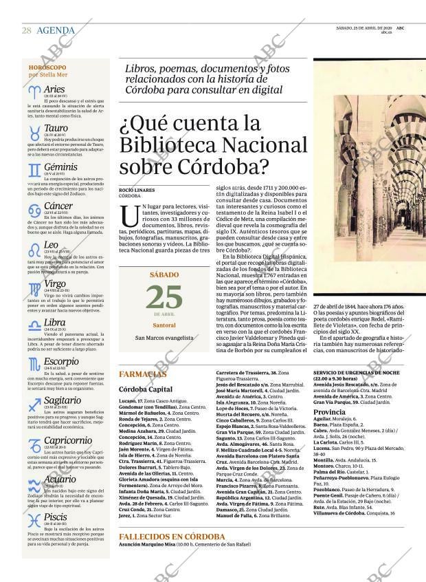 ABC CORDOBA 25-04-2020 página 28
